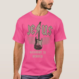 Camiseta Música Cristiana de Rock And Roll Jesús Biblia de 