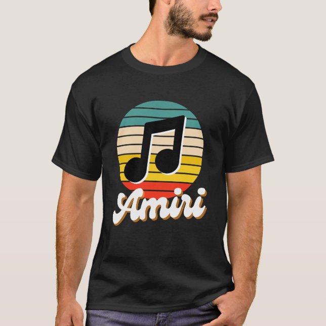 Camiseta Música de Amiri Sunset (Anverso)