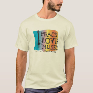 Camiseta Música de amor de paz