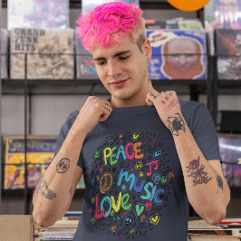 Camiseta Música de amor de paz