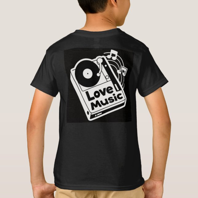 Camiseta Música de amor: Girar el alma (Reverso)