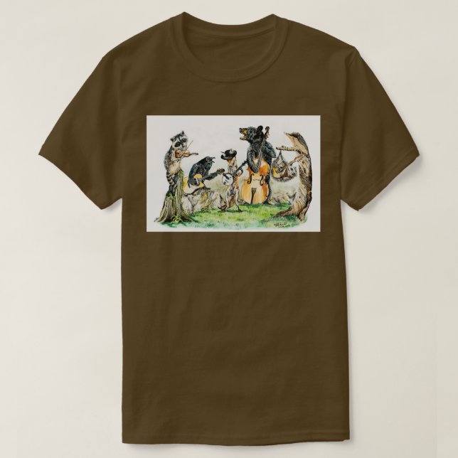 Camiseta Música de animales salvajes Bluegrass Gang  (Diseño del anverso)