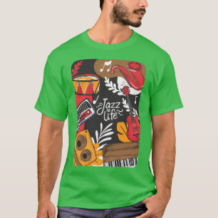Camiseta Música de arte africano