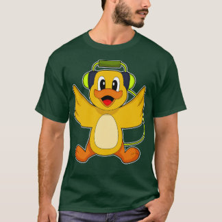 Camiseta Música de audífono de pato