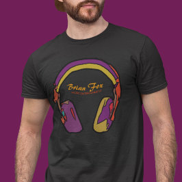 Camiseta Música de audífono DJ personalizada
