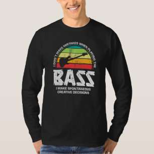 Camiseta Música de Bajo Instrumento Musical Músico Diversió
