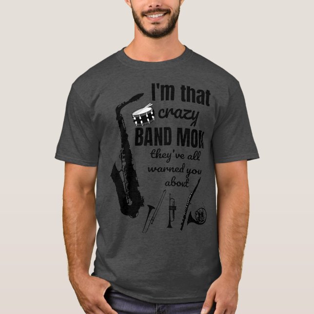 Camiseta Música De Banda Graciosa Mamá Marchando Banda (Anverso)