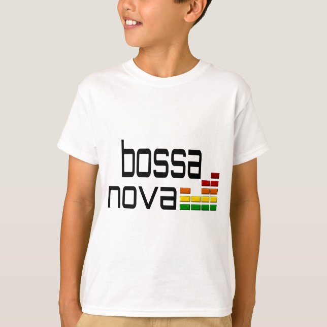 Camiseta Música de Bossa Nova con el equalizador estéreo (Anverso)