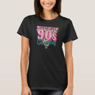 Camiseta Música de canción country 90s leopardo occidental 