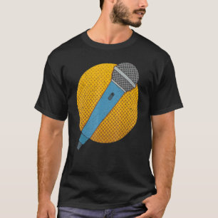 Camiseta Música de cantante de micrófono