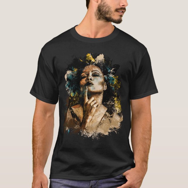 Camiseta Música de cantante femenina (Anverso)