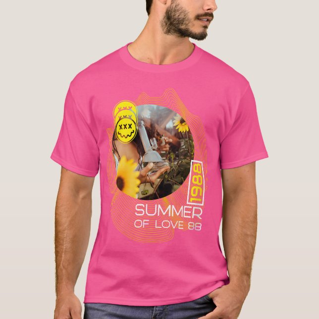 Camiseta Música De Casa De Mujeres Verano De Amor Deep Hous (Anverso)