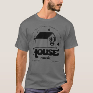 Camiseta música de casa fría impresión de atrás arte cómico