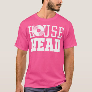 Camiseta Música de Casa Househead Dj Vinyl Edm Festival