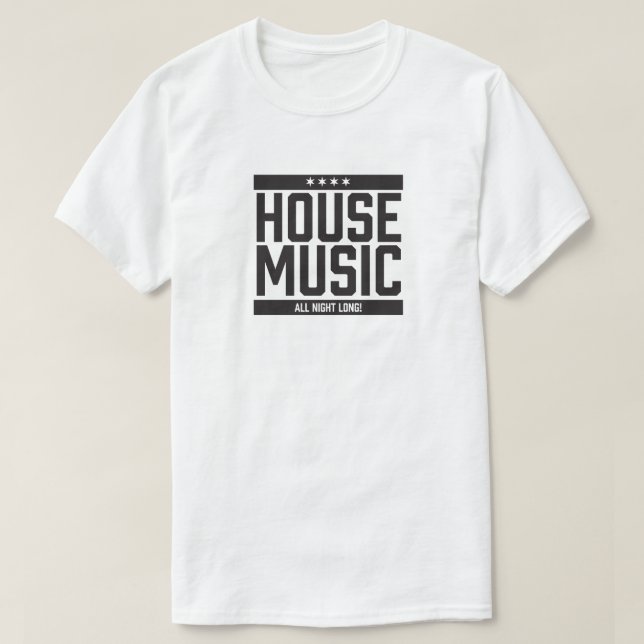Camiseta ¡Música De Casa Toda La Noche! (Diseño del anverso)