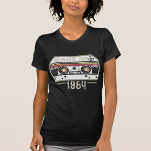Camiseta Música de casete retro ochenta