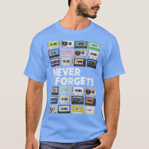 Camiseta Música de Cassette Tapes Mixtapes 1980