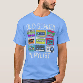 Camiseta Música de cinta de casete Lista de reproducción re