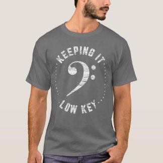 Camiseta Música de Clave de Fa Manteniéndolo en Bajo Perfil