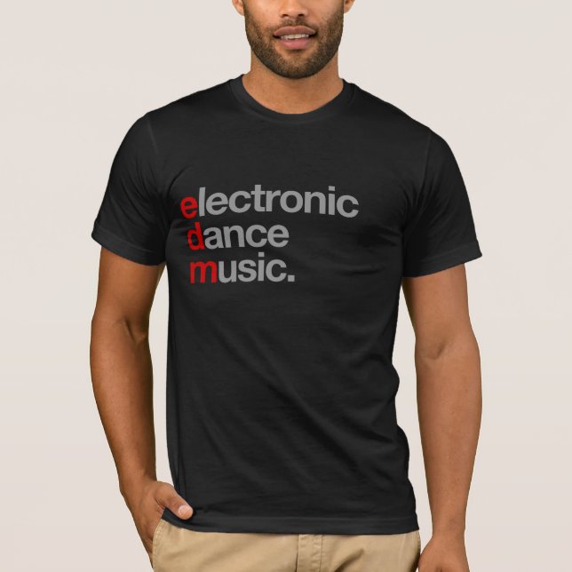 Camiseta música de danza electrónica (Anverso)