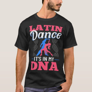Camiseta Música de danza latina zapatillas lecciones de pri