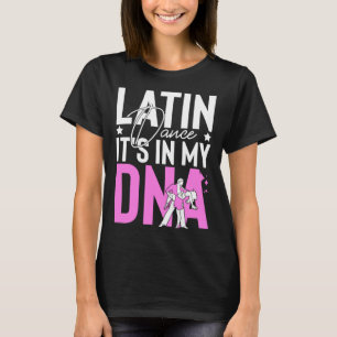 Camiseta Música de danza latina zapatillas lecciones de pri