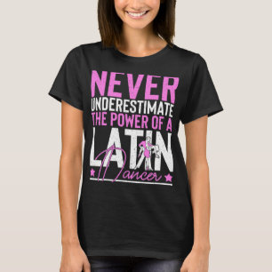Camiseta Música de danza latina zapatillas lecciones de pri