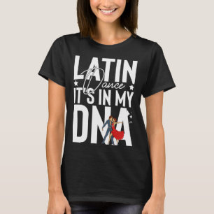 Camiseta Música de danza latina zapatillas lecciones de pri