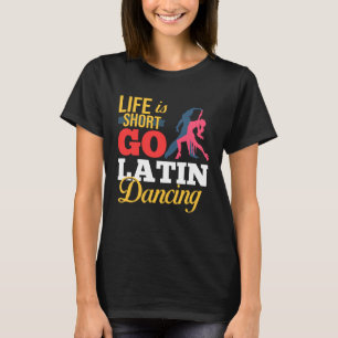 Camiseta Música de danza latina zapatillas lecciones de pri