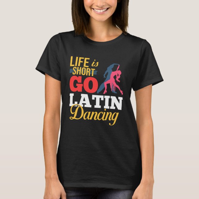 Camiseta Música de danza latina zapatillas lecciones de pri (Anverso)