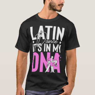 Camiseta Música de danza latina zapatillas lecciones de pri