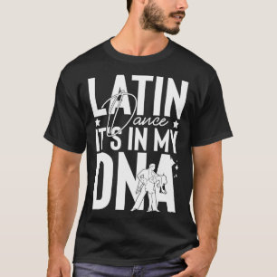 Camiseta Música de danza latina zapatillas lecciones de pri