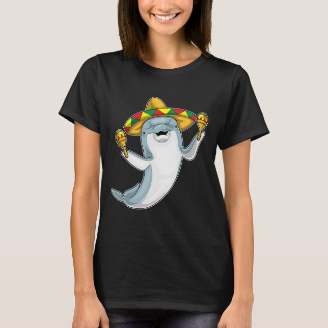 Camiseta Música de delfines Maracas (Anverso)