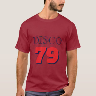 Camiseta Música de Entretenimiento Disco 79 Pop Art Retro
