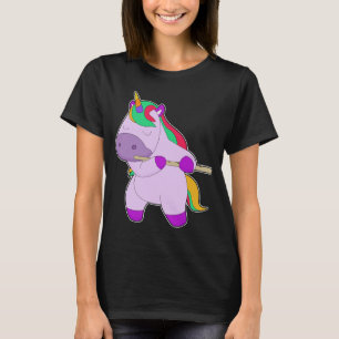 Camiseta Música de flauta del músico unicornio