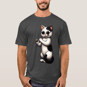 Camiseta Música de flauta musical de Kitten