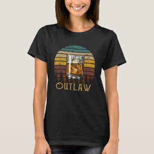 Camiseta Música de forajidos Whiskey Bent y Hellbound Vinta
