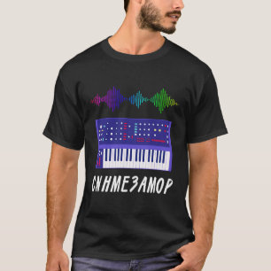 Camiseta Música de forma de onda modular de sintetizador el