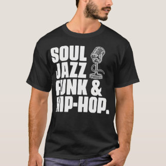 Camiseta Música de Género Soul Jazz Funk y Hip Hop Músico