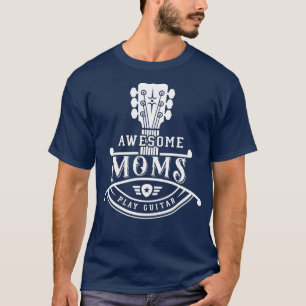 Camiseta Música de GItarrista alucinante mamá toca el cuell