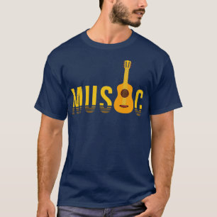 Camiseta música de guitarra