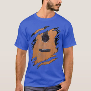 Camiseta Música de guitarra acústica guitarrista músico reg