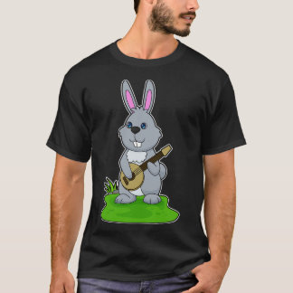 Camiseta Música de guitarra de conejo