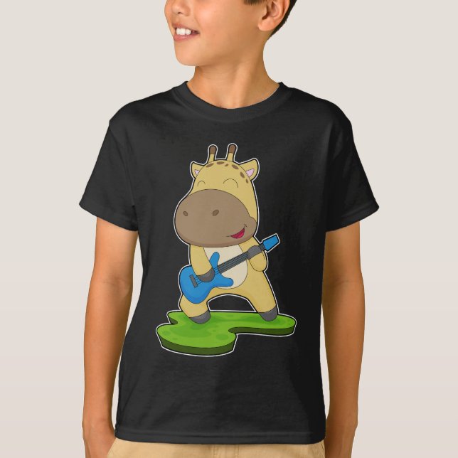 Camiseta Música de guitarra de jirafa (Anverso)