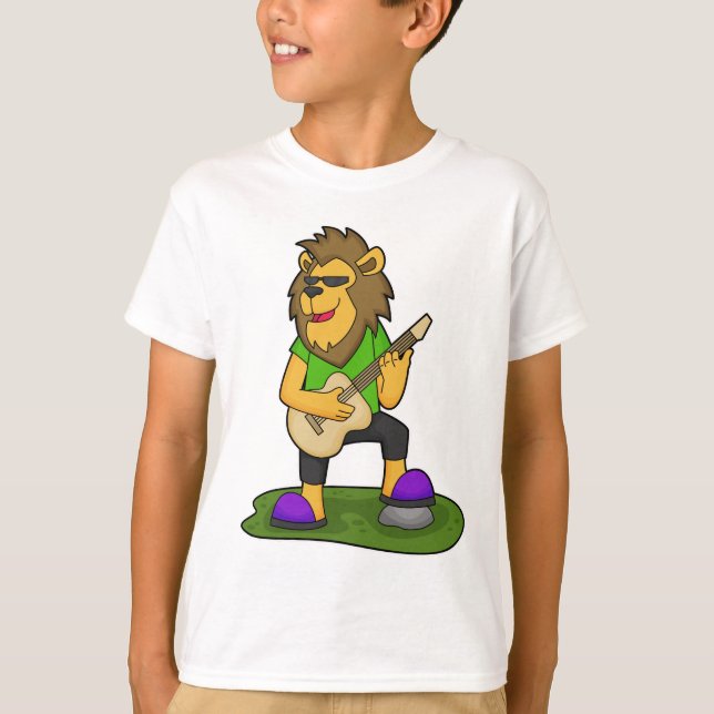 Camiseta Música De Guitarra De Música De León (Anverso)