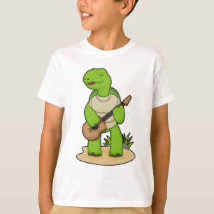 Camiseta Música de guitarra de música de música de la tortu
