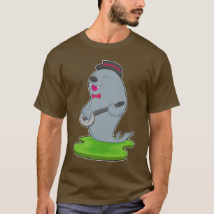 Camiseta Música de guitarra de música Seal