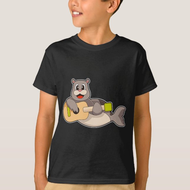Camiseta Música de guitarra de música Seal (Anverso)