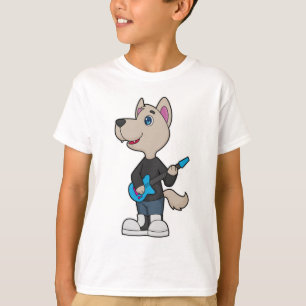Camiseta Música De Guitarra De Perro