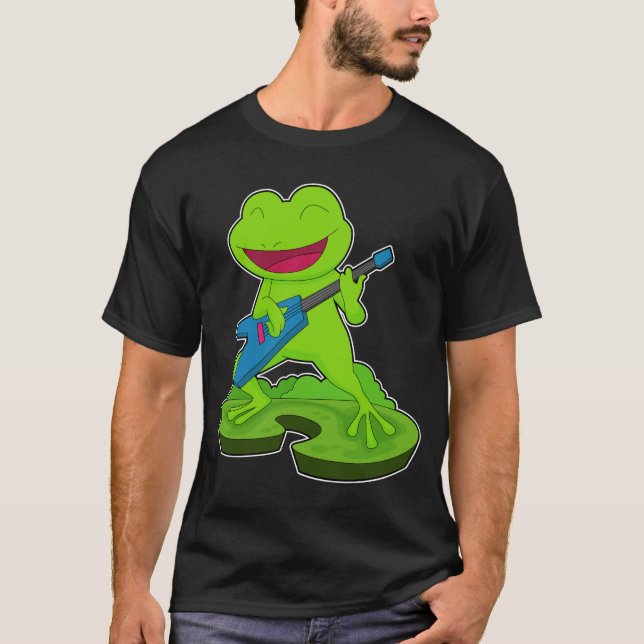 Camiseta Música de guitarra de sapo (Anverso)
